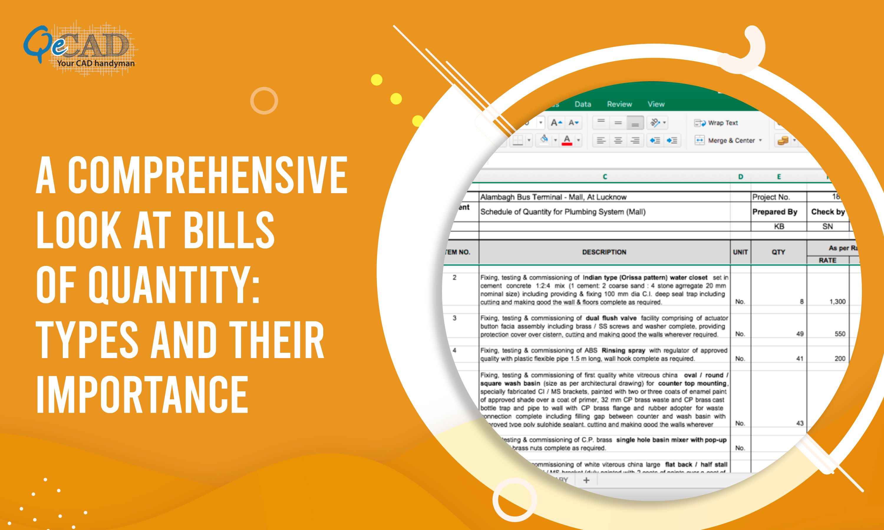 A Comprehensive Look at Bills of Quantity: Types and Their Importance